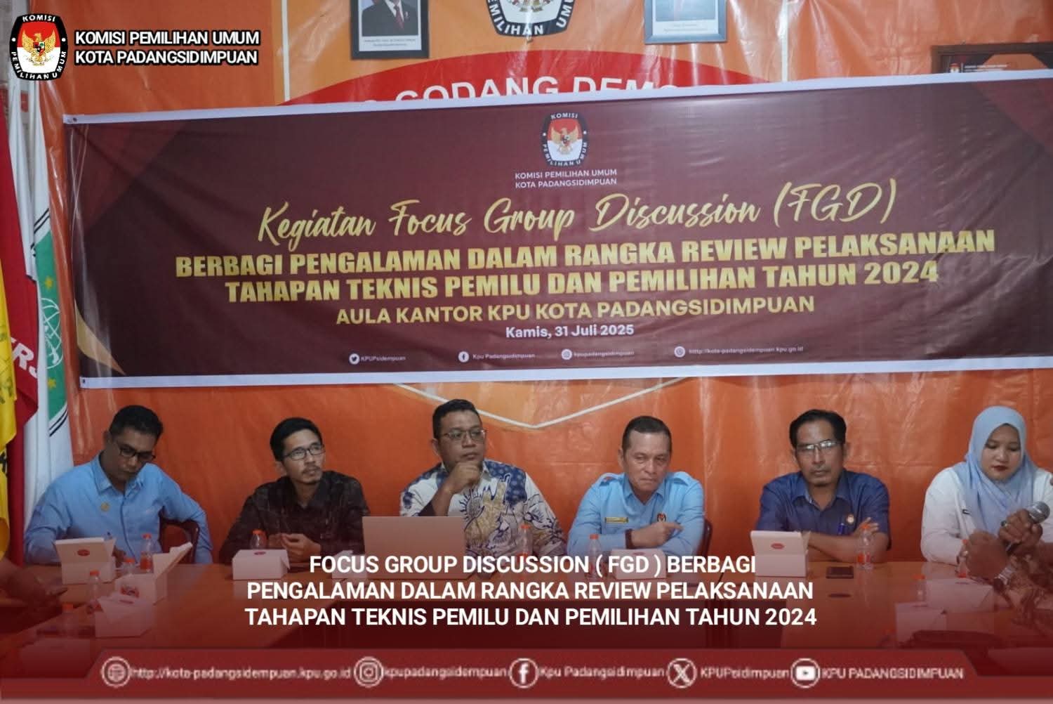 FGD Berbagi Pengalaman dalam Rangka Review Pelaksanaan Tahapan Teknis Pemilu dan Pemilihan 2024