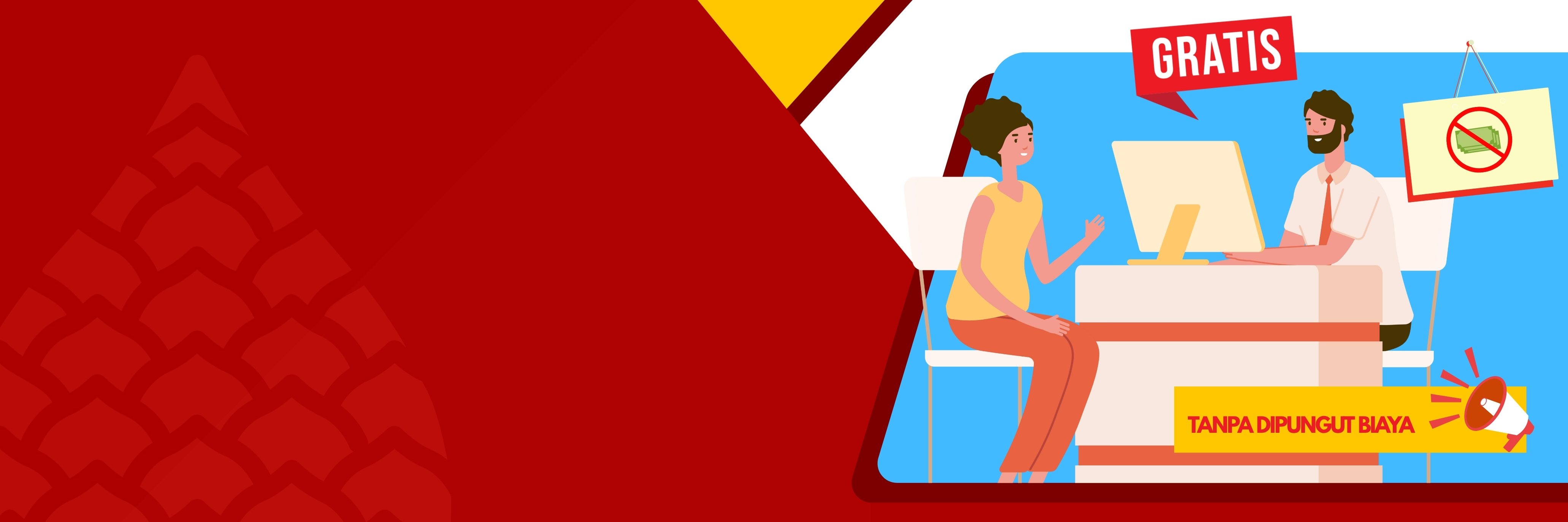 Pelayanan Informasi Tidak Dipungut Biaya